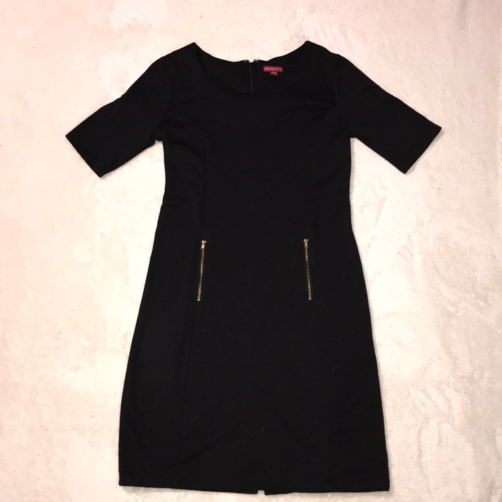 Merona Black Zipper Pocket Dress
